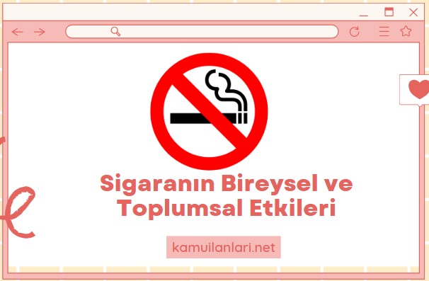 Sigaranın Bireysel ve Toplumsal Etkileri